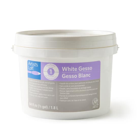 Pack: White Acrylic Gesso by Artist's Loft
